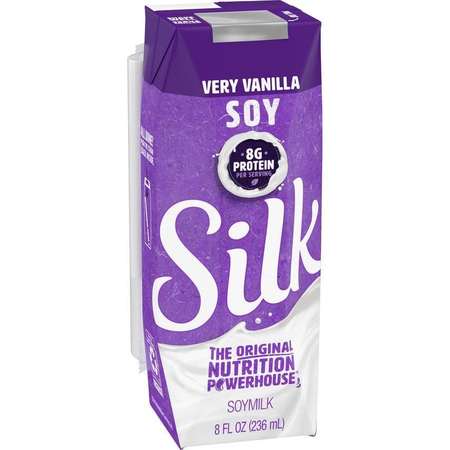 SILK Silk Aseptic Soy Very Vanilla 8 fl. oz., PK18 136466